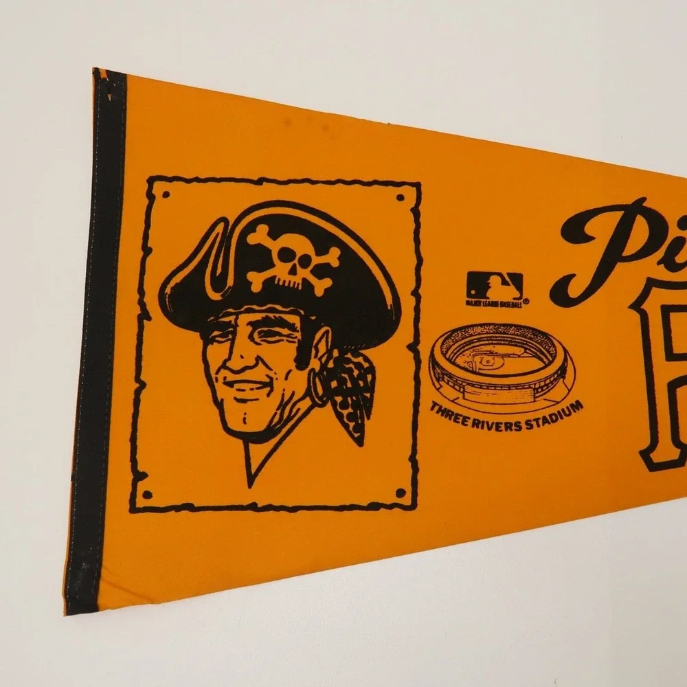 Pittsburgh Pirates Vintage 70s Three Rivers Stadium Pennant 30